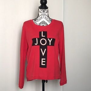 Love Joy Red Crewneck